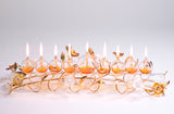 GLASS FLOWERS CHANNUKIA by Itzhak Luvaton