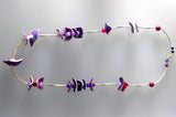 Tubes neckalce - Purple
