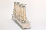 Jerusalem Stone channukia menorah by Itzhak Luvaton