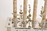 Jerusalem Stone channukia menorah by Itzhak Luvaton