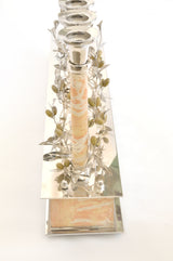 Jerusalem Stone channukia menorah by Itzhak Luvaton