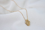ENGRAVED DOUBLE HAMSA NECKLACE by Itzhak Luvaton