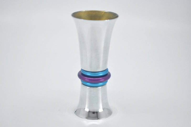 DOUBLE SIDED COLORED KIDDUSH CUP by Itzhak Luvaton