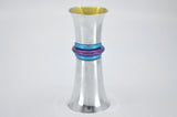 DOUBLE SIDED COLORED KIDDUSH CUP by Itzhak Luvaton