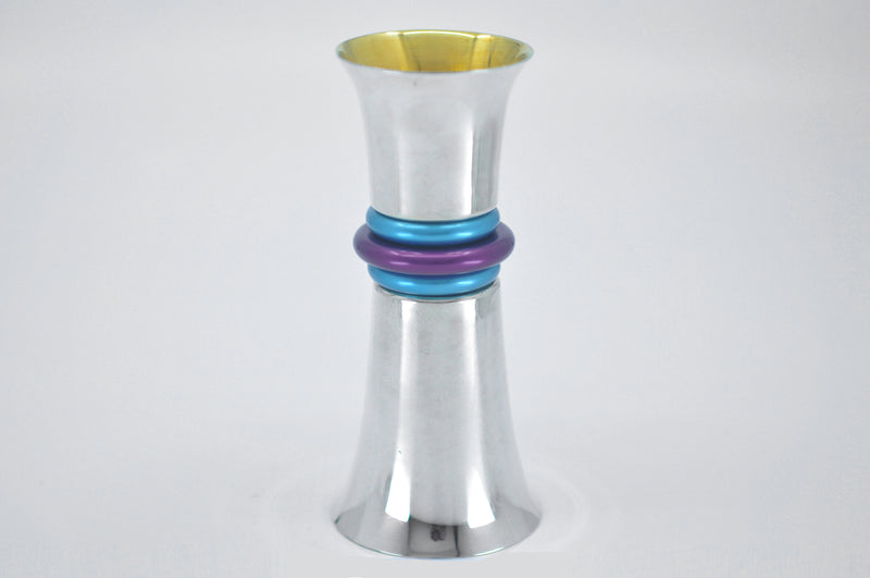 DOUBLE SIDED COLORED KIDDUSH CUP by Itzhak Luvaton