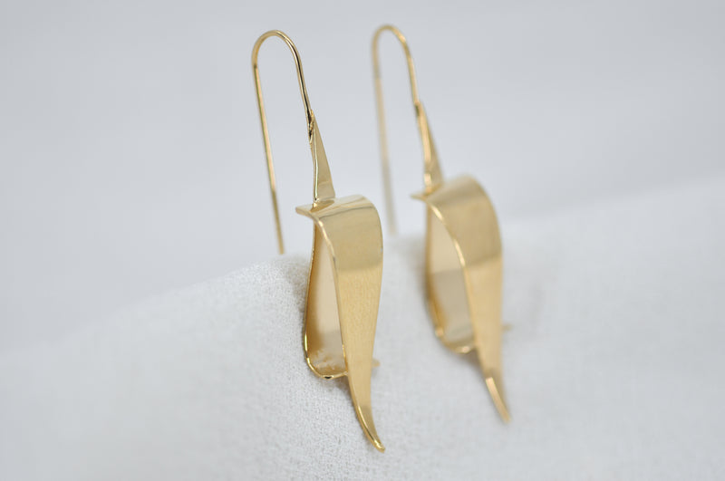 CLASSIC LONG STAR OF DAVID EARRINGS by Itzhak Luvaton