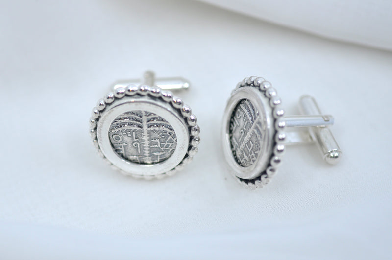 Ancient COIN setting CUFFLINKS by ItzhakLuvaton