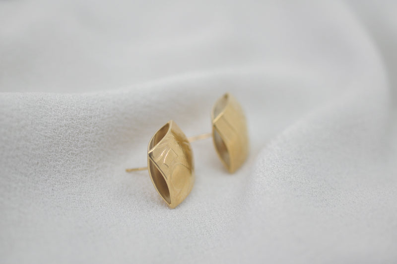 DOUBLE SQUARE GEO EARRINGS by Itzhak Luvaton