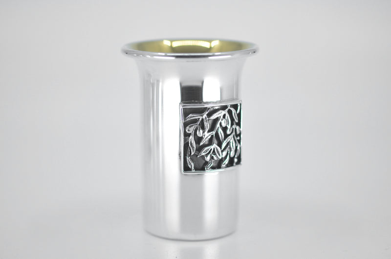 ISRAEL 7 SPECIES KIDDUSH CUP - olive  by Itzhak Luvaton