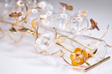 GLASS FLOWERS CHANNUKIA by Itzhak Luvaton