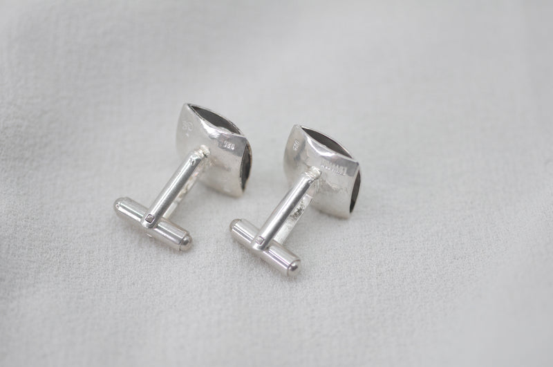 Hebrew LETTER GEO CUFFLINKS by Itzhak Luvaton