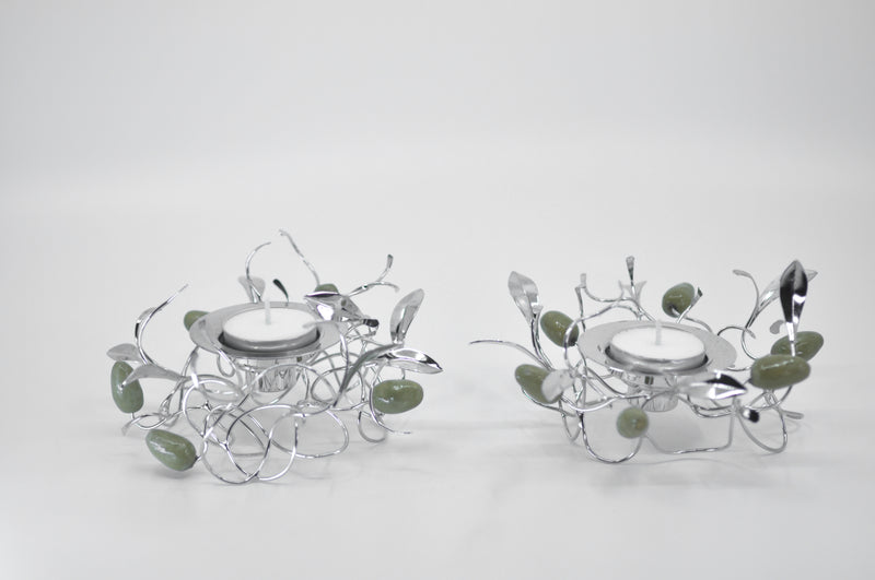 OLIVE BRANCH CANDLESTICKS by Itzhak Luvaton