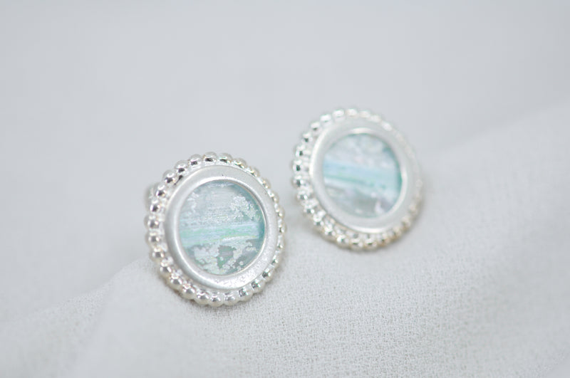 ROMAN GLASS CUFFLINKS by Itzhak Luvaton