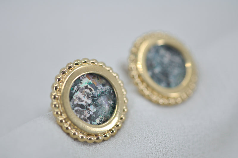 ROMAN GLASS CUFFLINKS by Itzhak Luvaton