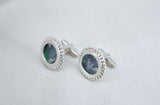 ROMAN GLASS CUFFLINKS by Itzhak Luvaton