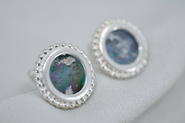 ROMAN GLASS CUFFLINKS by Itzhak Luvaton