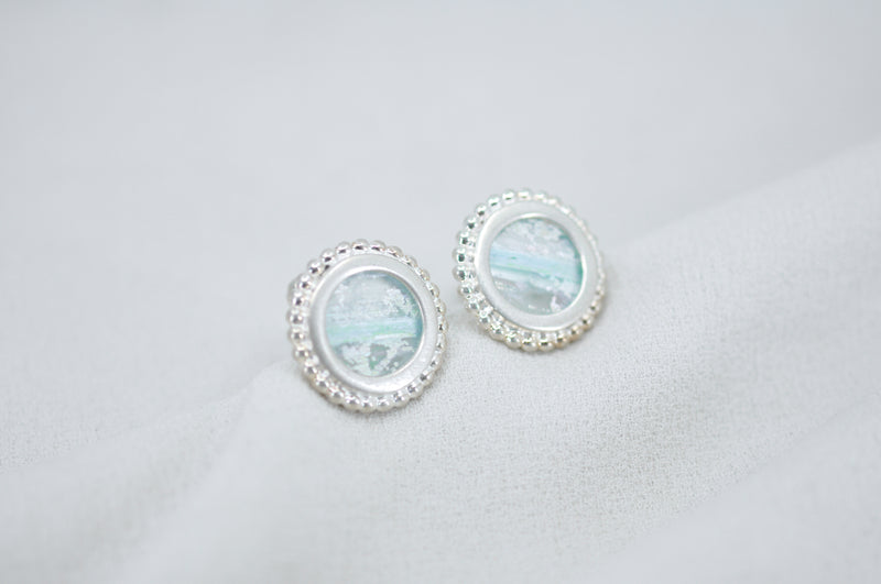 ROMAN GLASS CUFFLINKS by Itzhak Luvaton