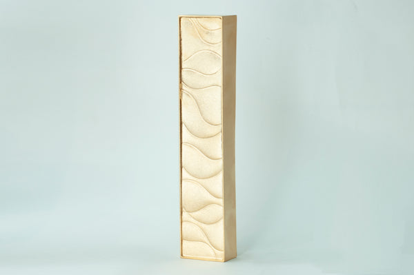 SCULPTURED MEZUZAH - GOLD WAVES