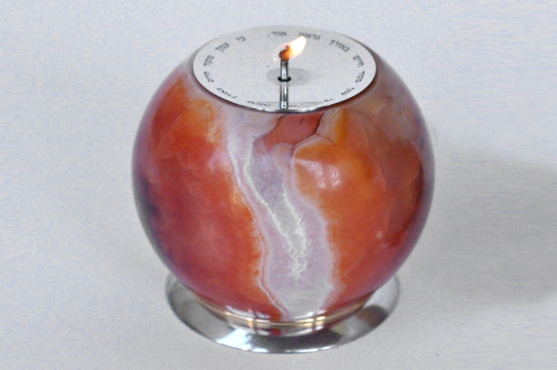 Agate_ball_candlesticks_luvaton_itzhak