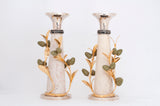 OLIVE & STONE SHABBAT CANDLESTICKS