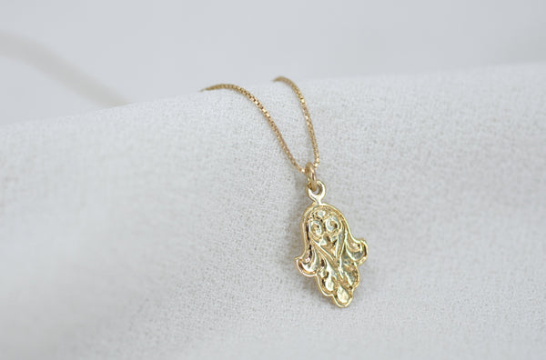 ENGRAVED HAMSA NECKLACE by Luvaton Itzhak